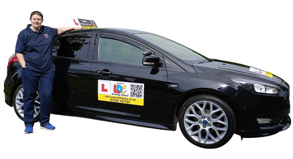 Lynne Turner's driving school car